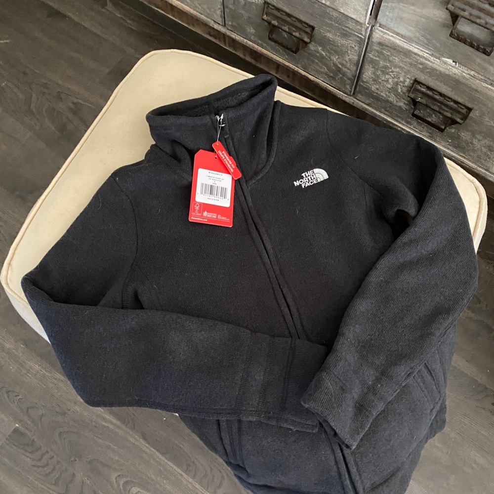North Face women's dark grey jacket small NWT